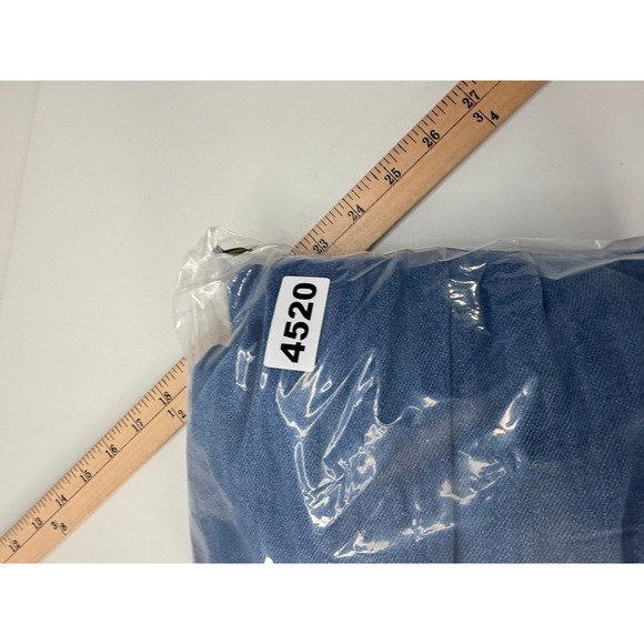 Zara Blue Denim Puff Sleeve Button Down Jean Shirt Dress Womens Size M - Picture 9 of 9